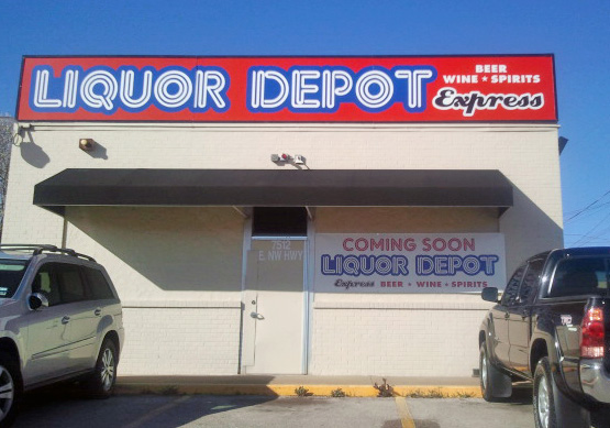 The new Liquor Depot will inhabit a building between Dallas Bike Works and Lake House restaurant. Stay classy, East Dallas.