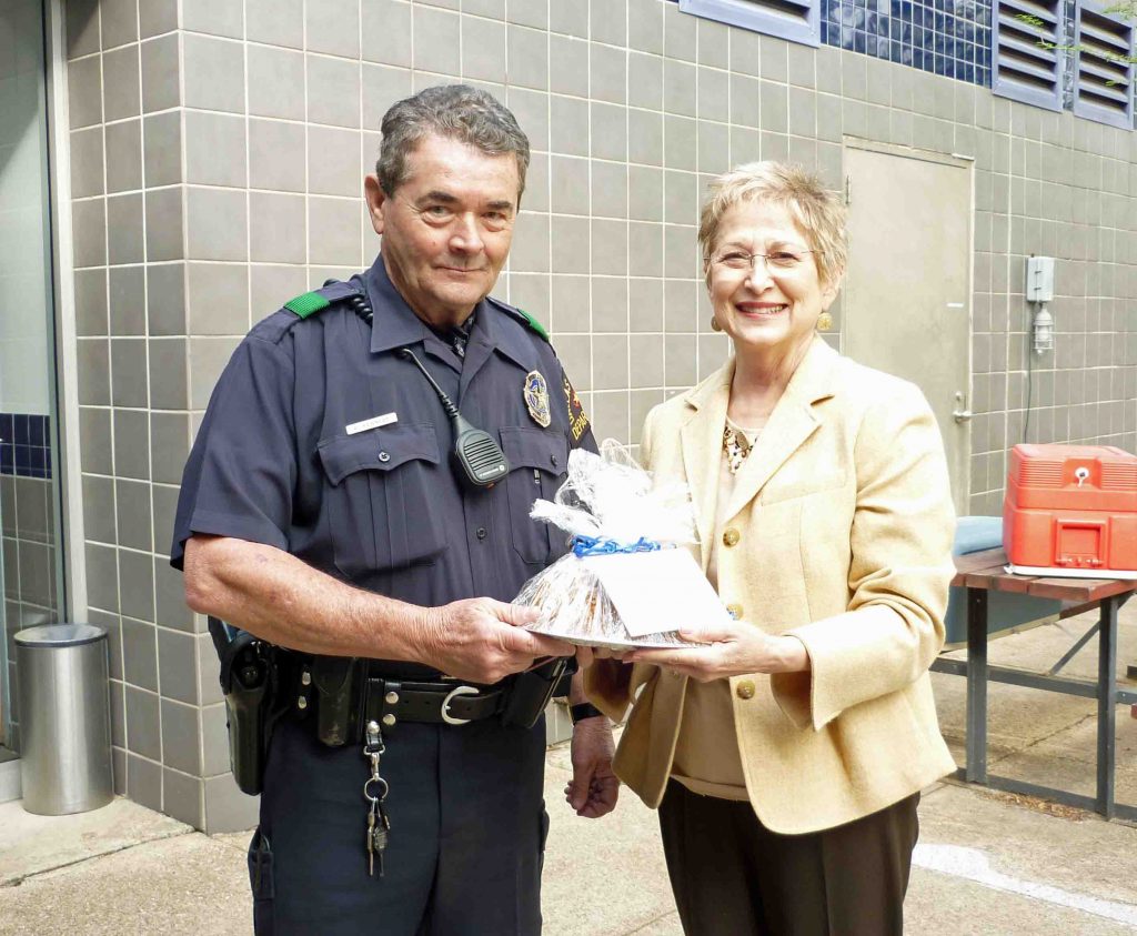 Lake Highlands residents offered their appreciation for  our area's police in myriad ways, some involving food.