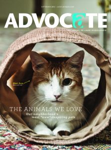 Sam, the one-eyed cat, graced the cover of last year's pet issue.