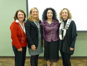 Penne Collett, Susan Solomon, Rev. Samira Izadi and Carolyn Murray