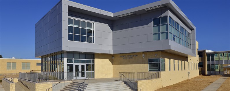Dallas ISD new addition plans at Robert T. Hill middle school.