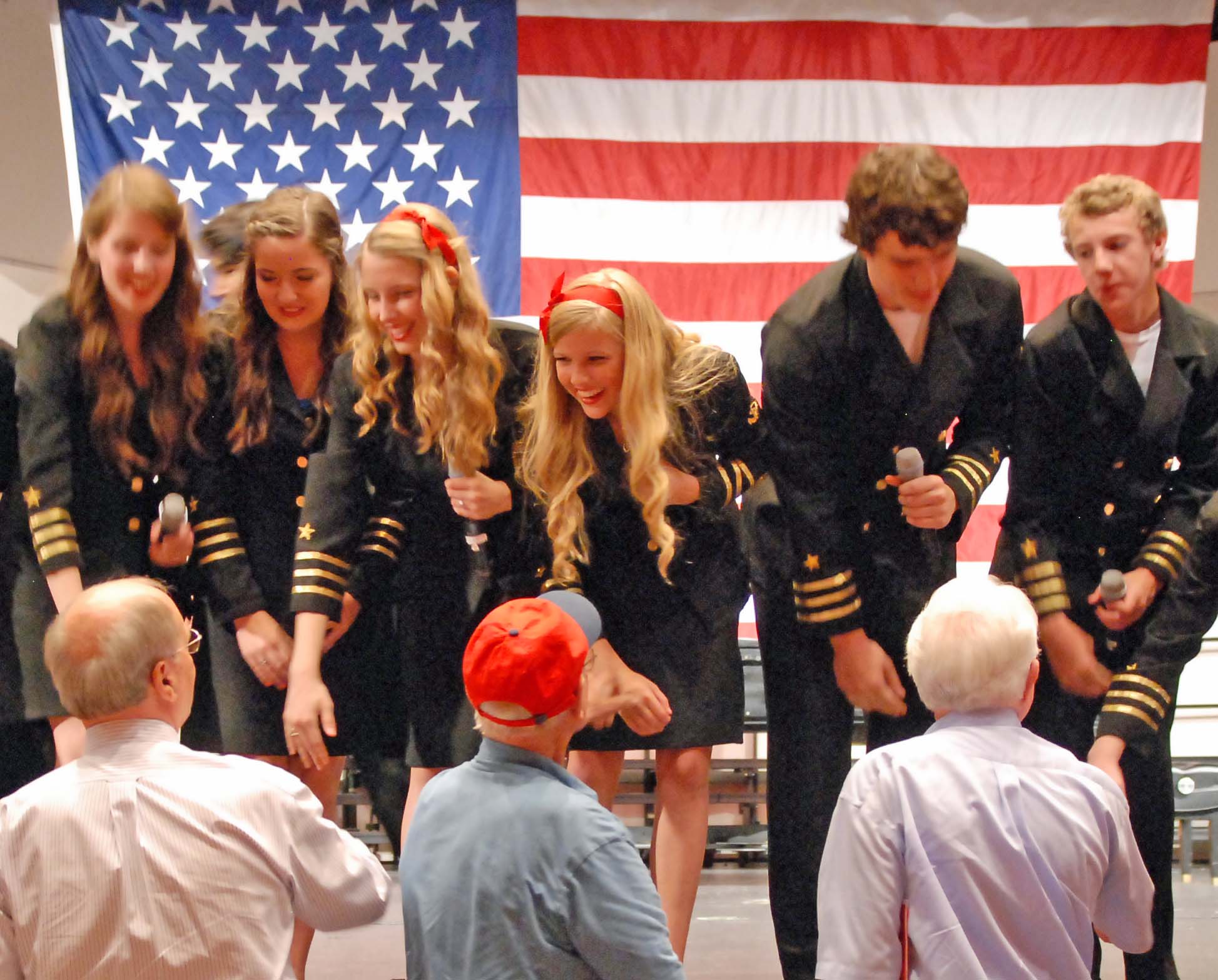 Singers greet veterans at last year's Patriotic Show