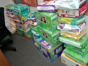 Pamper Lake Highlands needs your donated diapers to help neighbors who can't afford them.