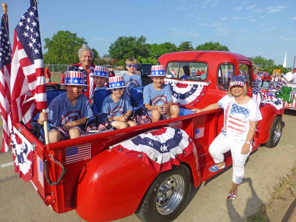 The Jenkins Family at the annual Exchange Club Fourth of July Parade