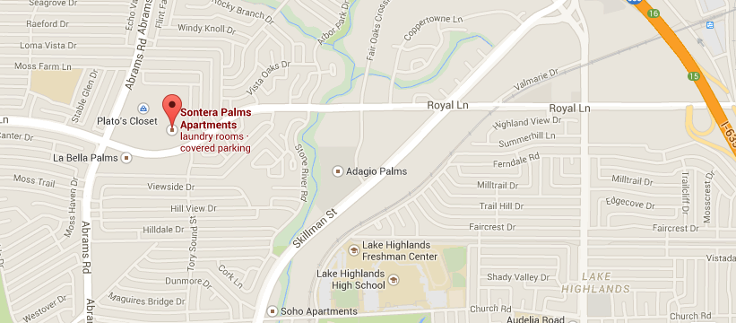 The Sontera Palms apartments: Google Maps