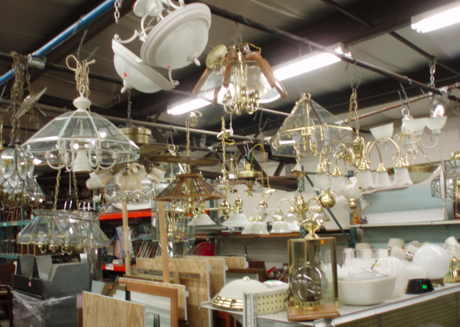 Lighting section at ReStore in Houston: Courtesy ReStore 
