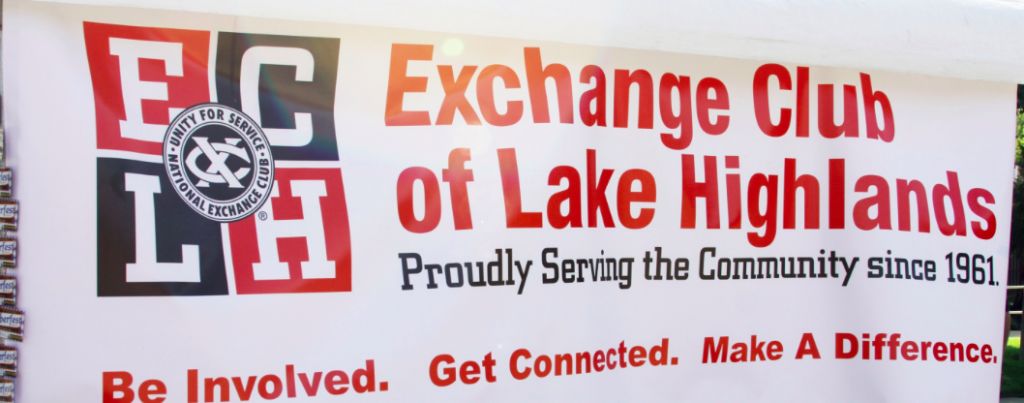 Exchange Club of Lake Highlands banner: eclh.org