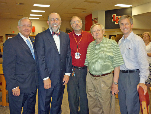 Joel Rosenzweig (in red) with Jerry Allen, Luke Davis, Don Lee and David Brown