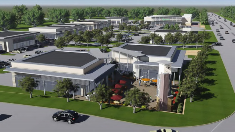 Lake Highlands Town Center rendering based on developer Cypress Real Estate Advisors' plans