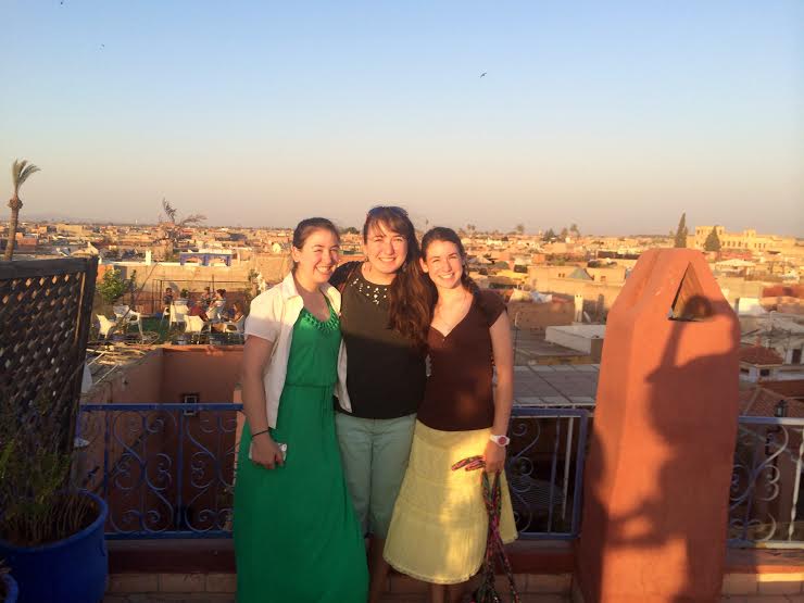 Deidra, Mara and Erin Papakostas in Marrakech, Morocco.