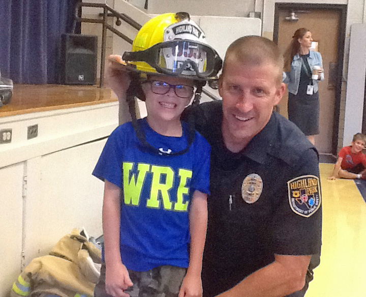 Mike Cothern with a Seahawk future fireman