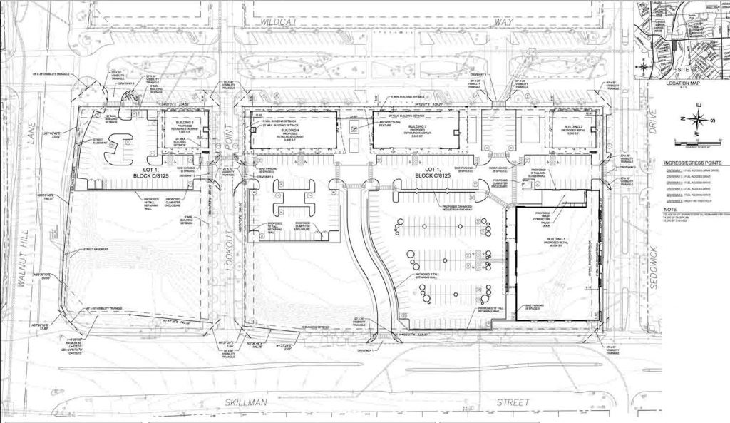 Lake Highlands Town Center site plan
