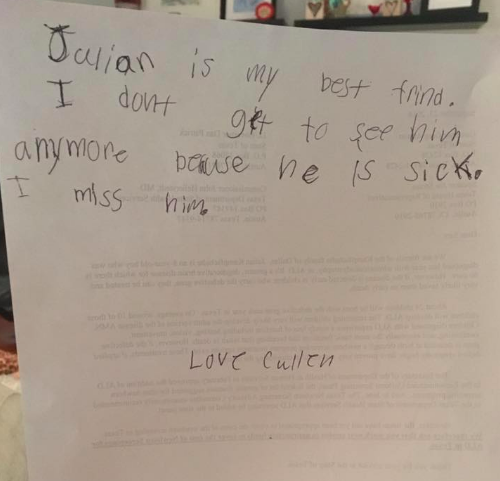 One 2nd graders letter to legislators, courtesy Snuggle Julian site.