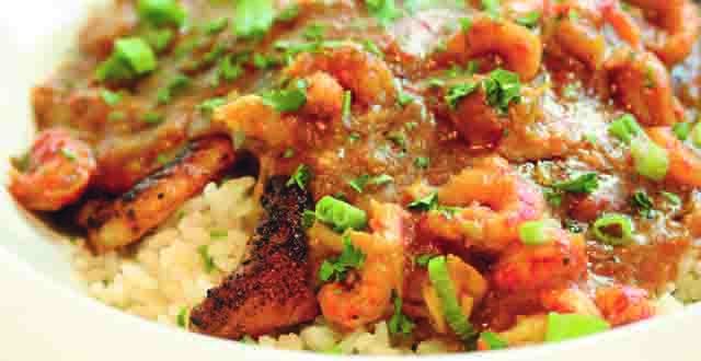 Blackened catfish smothered with crawfish étouffée: Mark Davis