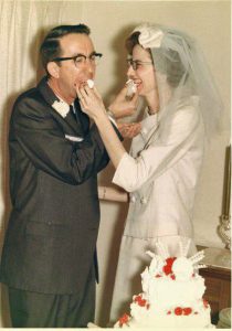 Bill and Sue Passmore at their wedding