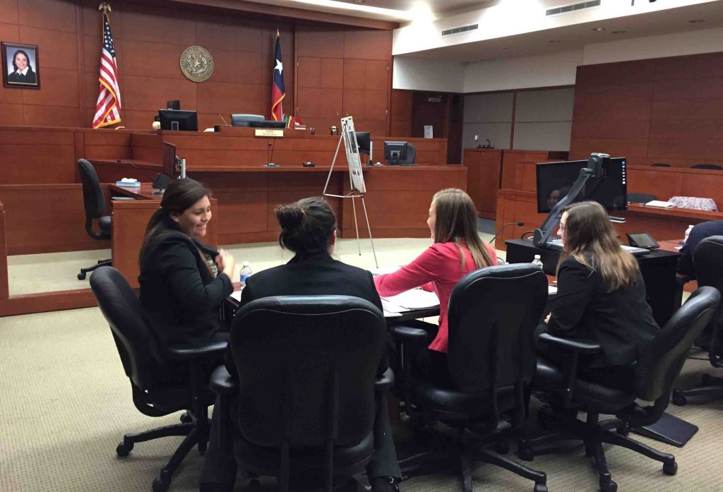 Wildcat Mock Trial Team at competition