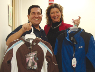 Oscar back in 2007 when he was principal at . This appeared in RISD's newsletter after the PTA hosted a coat drive for students at the school