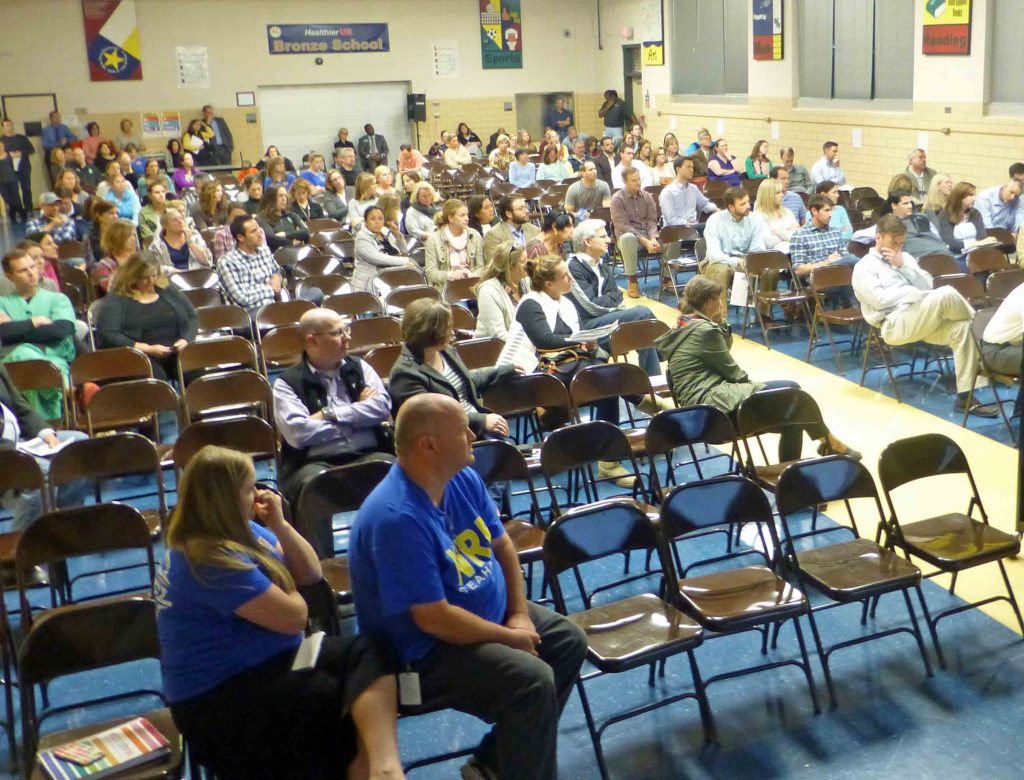 White Rock Elementary expansion meeting. Photo by Carol Toler.