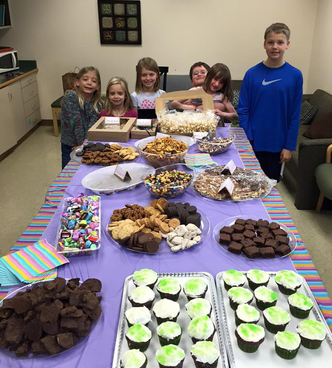 MPE Serves with goodies for Thurgood Marshall teachers