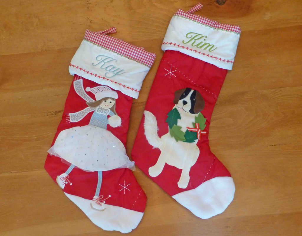 Mark Benbow embroidered this Christmas stockings for me - so cute!