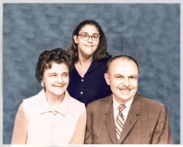 Dorothy and Wallace Savage with their daughter, Dotsy, for whom Dallas Academy was the inspiration. (Photo courtesy of the Savage family)