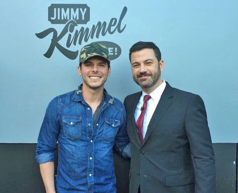 LHHS grad Granger Smith with Jimmy Kimmel