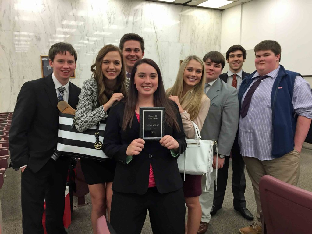 The LHHS Mock Trial Team advance to the regional final round