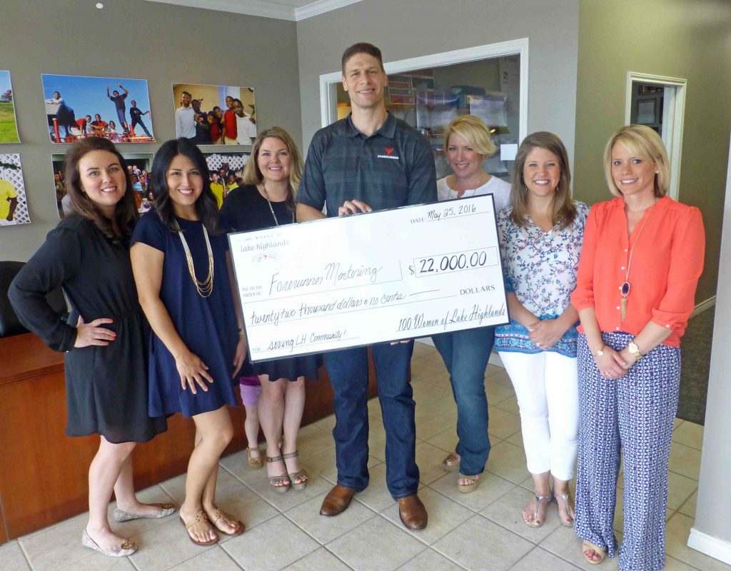 First check presentation for 100 Women of Lake Highlands