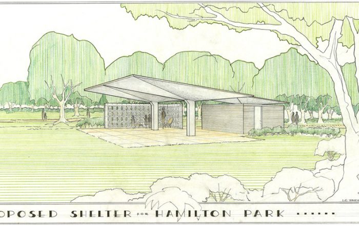 An early rendering of Hamilton Park (courtesy Dallas Municipal Archives)