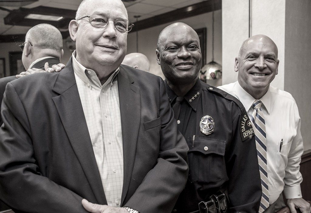 Former City Councilman Bill Blaydes, David O. Brown and Lake Highlands resident Steve Wakefield in 2013. (Photo by Danny Fulgencio)