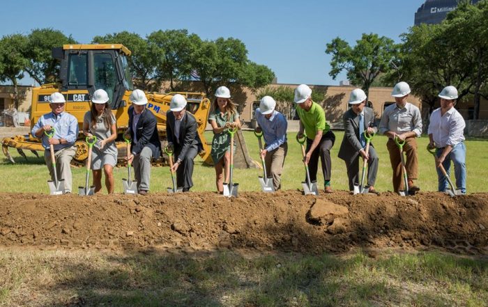 The new TreeHouse will focus on green spaces and gathering spots. This was taken at their recent groundbreaking. (Photo from Facebook)