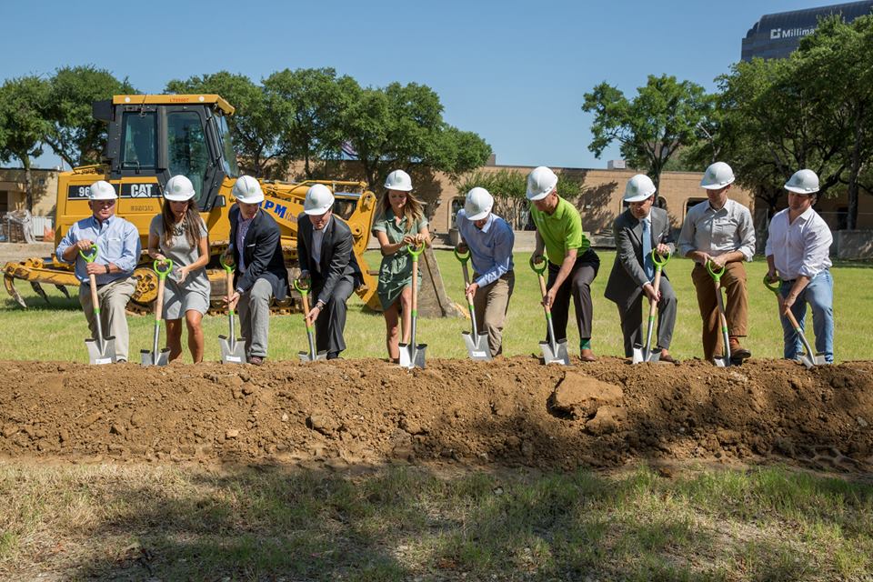 The new TreeHouse will focus on green spaces and gathering spots. This was taken at their recent groundbreaking. (Photo from Facebook)