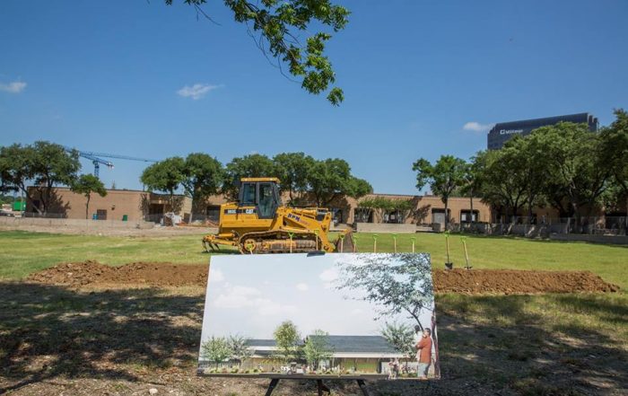 The new TreeHouse will focus on green spaces and gathering spots. This was taken at their recent groundbreaking. (Photo from Facebook)