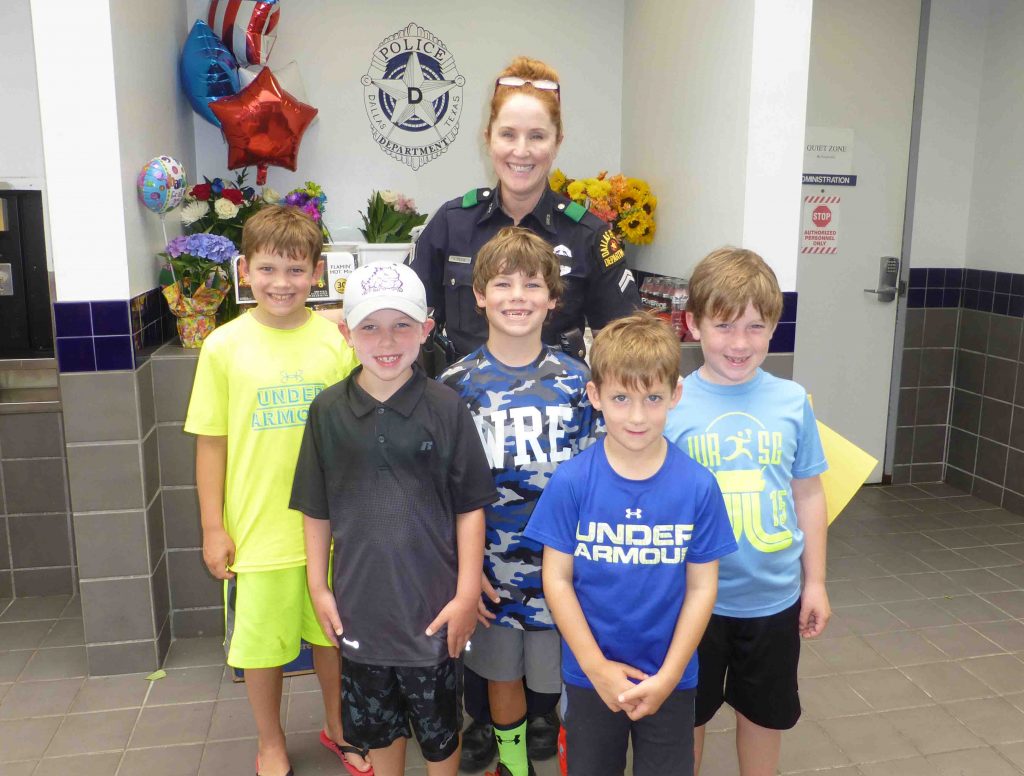 Carrie Satterfield and WRE boys at DPD