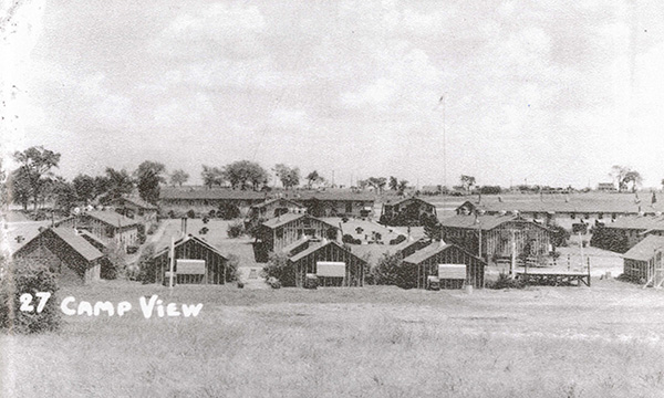 A view of the Civilian Conservation Corps barracks at White Rock Lake, which were built in 1935 and later used to house German prisoners of war. (Photo courtesy of “Images of America: White Rock Lake” by Sally Rodriguez)