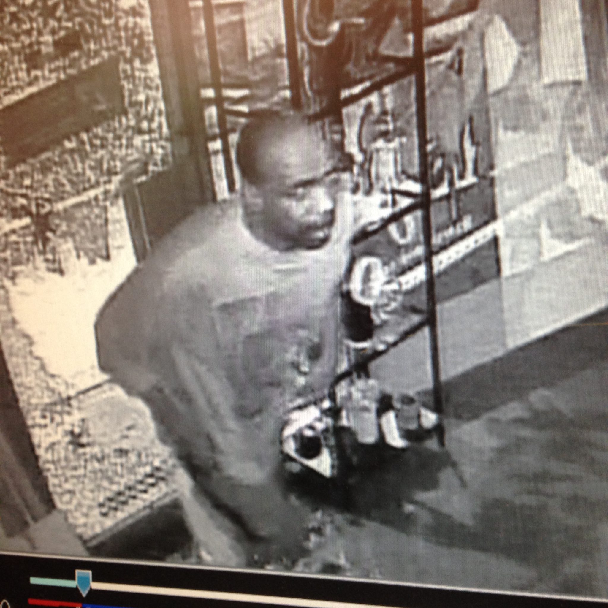 The man who broke into Makers Connect was caught on security footage. (Courtesy of Makers Connect)