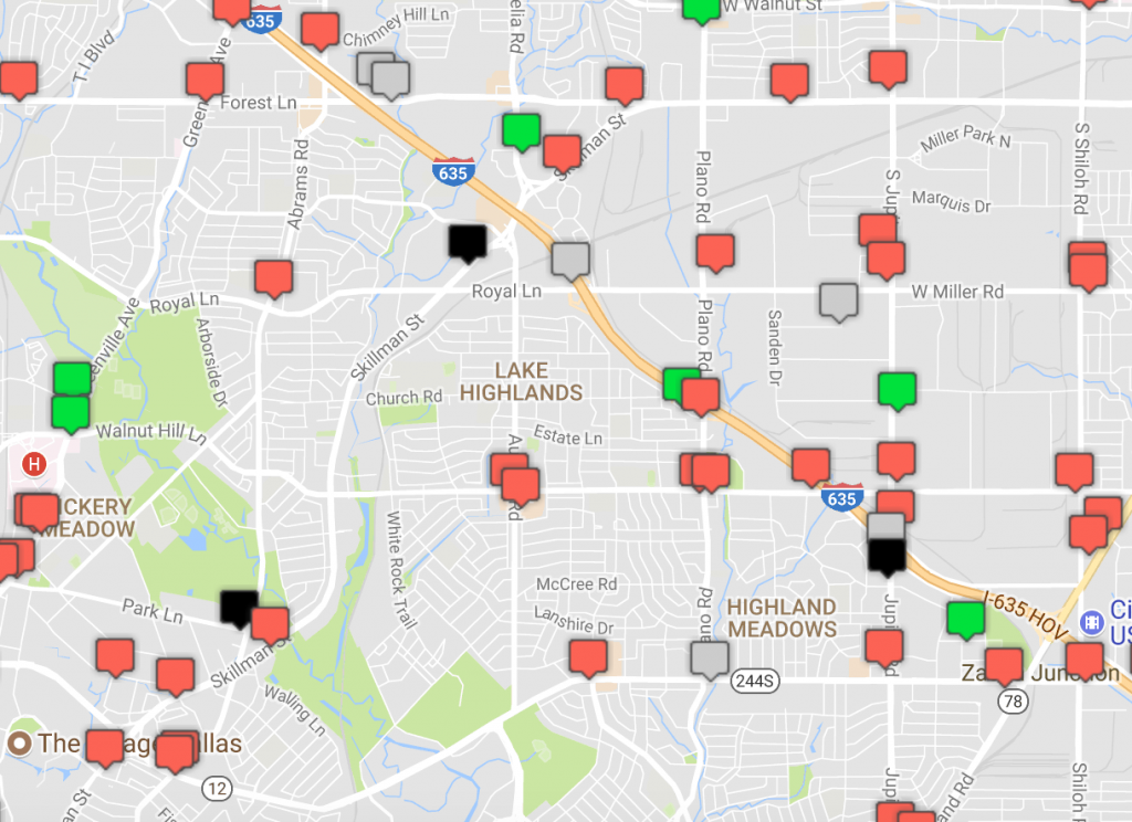 Gasbuddy.com shows how many neighborhood stations are out of fuel. 