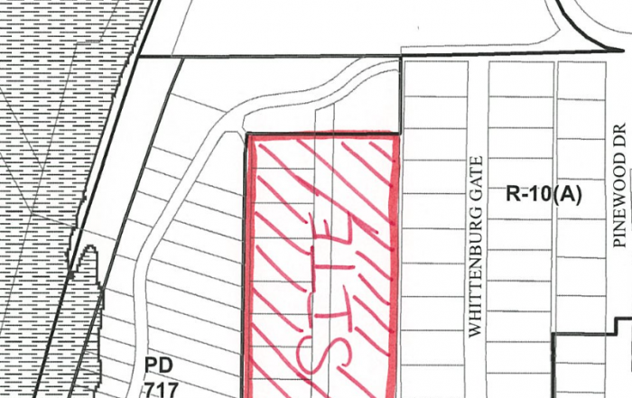 The 5-acre property is currently undeveloped but could hold 48 single-family homes.