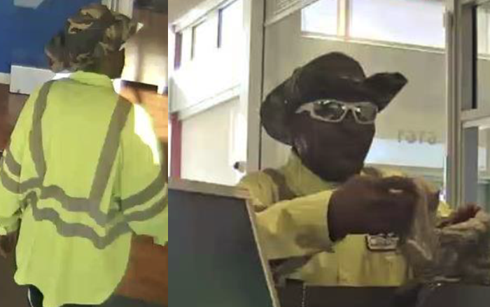 This unusually dressed man robbed the Capital One Bank on Retail Road on Oct. 23, 2017.