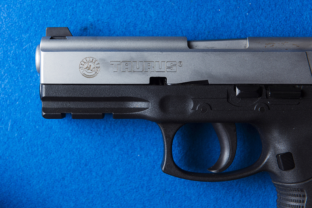The actual handgun used in the incident. (Photo by Danny Fulgencio)