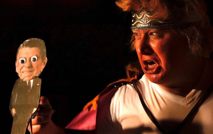 Lake Highlands High grad David Carl in his original show "Trump Lear."