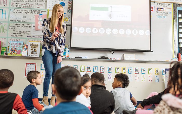 Taylor Christian’s kindergarten class learns at Forest Lane Academy, one of Richardson ISD’s most diverse student bodies. (Photos by Kathy Tran)