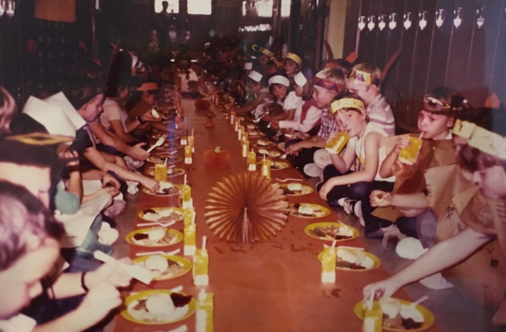 Lake Highlands Elementary students celebrate Thanksgiving together in 1985, a tradition the school still celebrates today. Lake Highlands Elementary students learn about the political process during the 1972 presidential election. (Photo courtesy of Lake Highlands Elementary) 