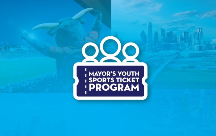 The logo for the Dallas youth ticket program.