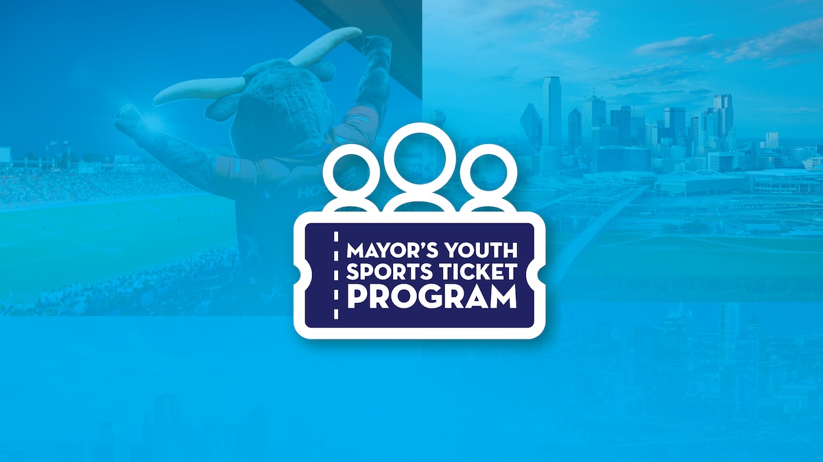 The logo for the Dallas youth ticket program.