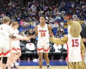 Tre Johnson in the Alamodome.