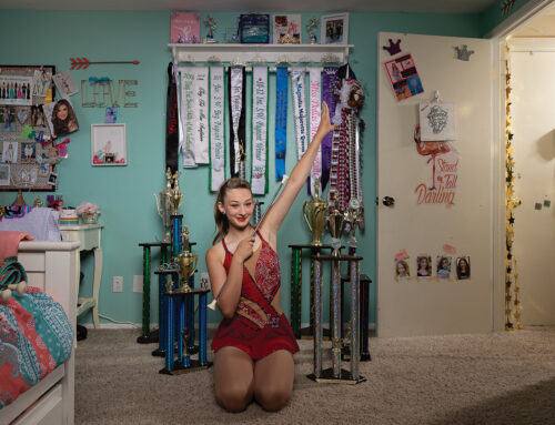 Breckyn Steele is the first baton twirler at LHHS in 25 years