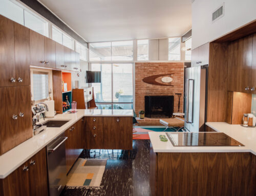 Katie and Billy Withrow are bringing their  modern, artsy touch to a midcentury home